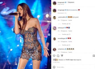 Simge Sağın transparan elbisesiyle konser verdi, her gören Gülşen’e benzetti