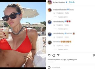 Dünyanın En Güzel Kızı seçilen Thylane Blondeau büyüdü! Kırmızı bikinisiyle sahildekileri kendine hayran bıraktı
