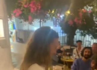 Serenay Sarıkaya eline tef alıp göbek attı, sevgilisi Umut Evirgen hayranlıkla izledi