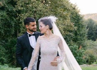 Berk Oktay’la evlenen Yıldız Çağrı Atiksoy’un gelinliği sosyal medyayı ikiye böldü